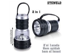 Steweld Çift Fonksiyonlu Led El Feneri ve Işıldak