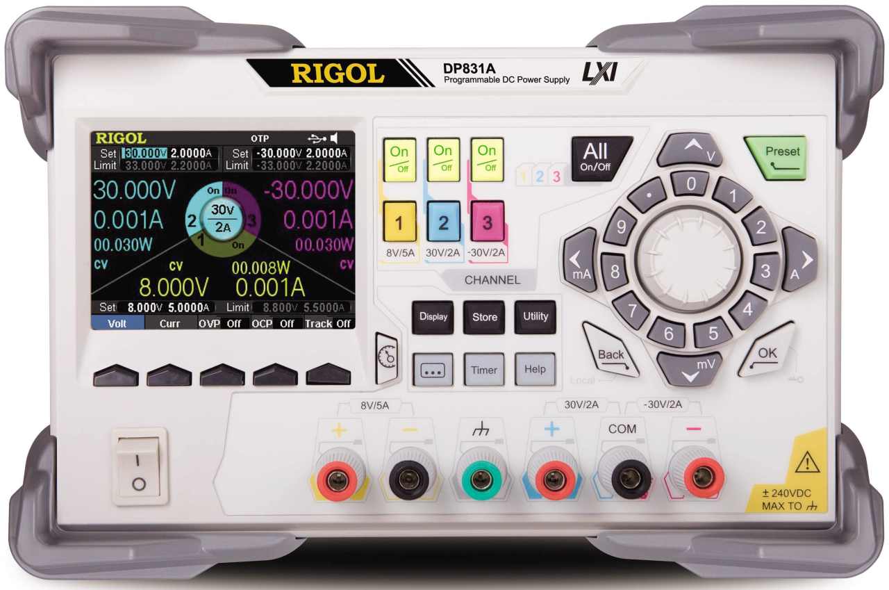 Rigol DP831A 160W 3 Çıkışlı 30V Güç Kaynağı