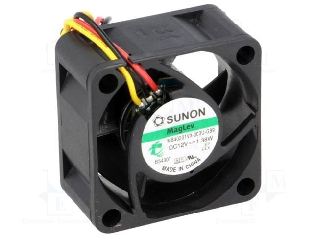 Sunon 40x20 12V DC 3 Kablolu Fan