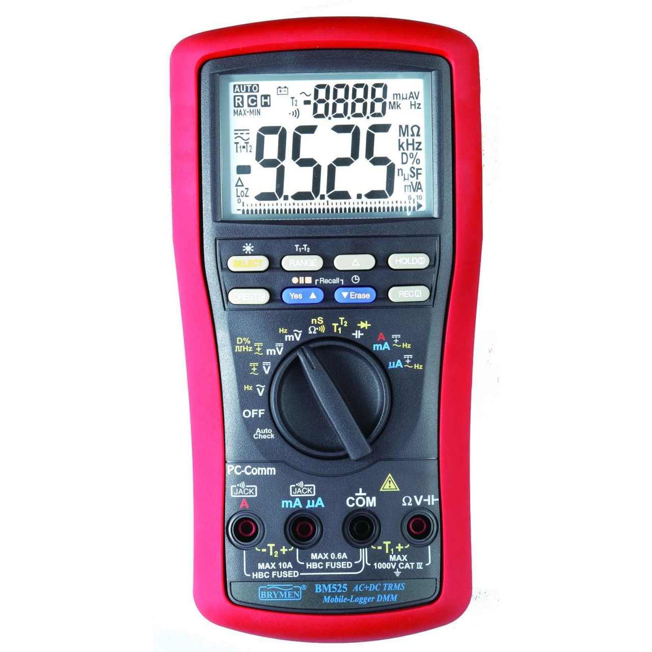Brymen BM-525s-10.000 Count 4 Digit AC-DC True Rms Datalogger Multimetre