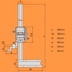 İnsize 1156-300 Makaralı Dijital Mihengir