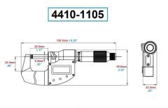 Dasqua 4410-1105 IP65 Hassas Dijital Mikrometre