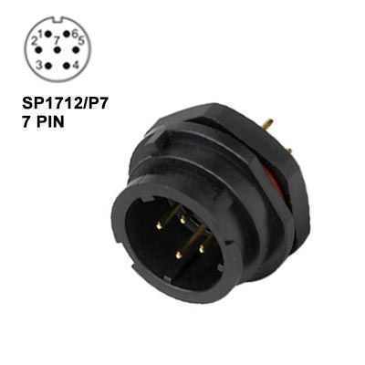 IP67 SY1712/P73N Makine Tipi Erkek Su Geçirmez Konnektör