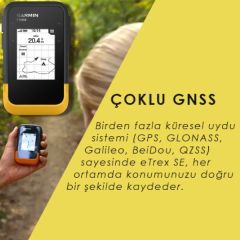 Garmin eTrex SE El Tipi GPS Tarla Arazi Alan Ölçer