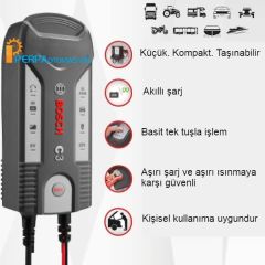 Bosch C3 6/12V 3,8A Akü Şarj Cihazı