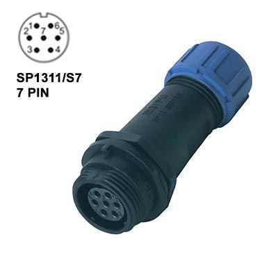 IP68 SP1311/S7IIN 5-8mm Kablo Tipi Dişi Su Geçirmez Konnektör