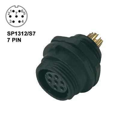 IP68 SP1312/S9N Makine Tipi Dişi Su Geçirmez Konnektör