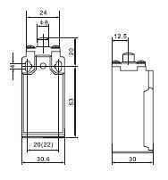 LL8XCK-P110 Plastik Limit Switch