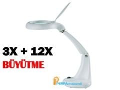 Sunline 8093 Işıklı Masa Üstü Büyüteç