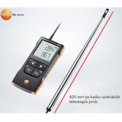 Testo 425 Akıllı Kanal İçi Termal Anemometre