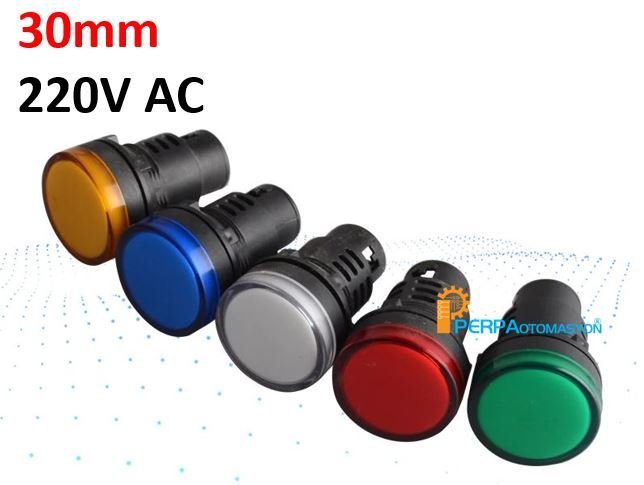 30mm 220V AC Led Sinyal Lambası