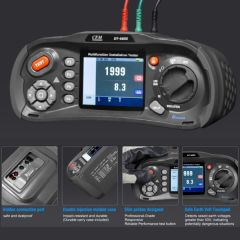 Cem DT-6650 Çok Fonksiyonlu Tesisat Test Cihazı