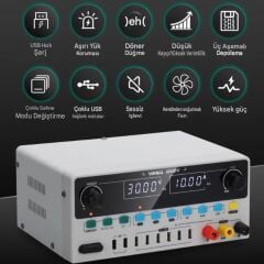 Yihua 3010D-V PRO 30V 10A 300W Dijital Ayarlı DC Güç Kaynağı