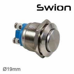 19mm Çıkık Kafa Metal Yaylı Buton