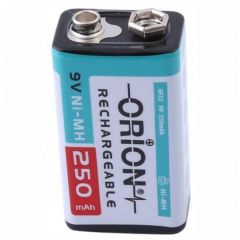 9V 250mAh Ni-Mh Şarj Edilebilir Pil