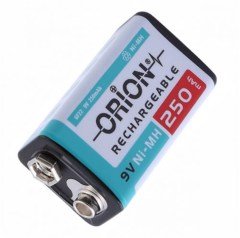 9V 250mAh Ni-Mh Şarj Edilebilir Pil