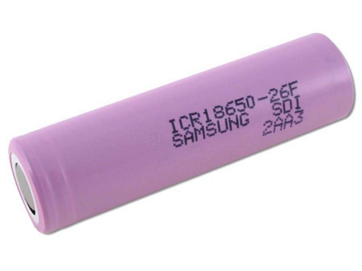 Samsung Li-On 18650 3.7V 2600mAh Lityum Şarjlı Pil
