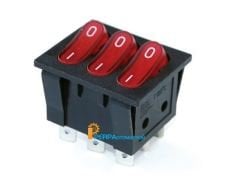 Üçlü Işıklı On-Off 9P Anahtar Switch