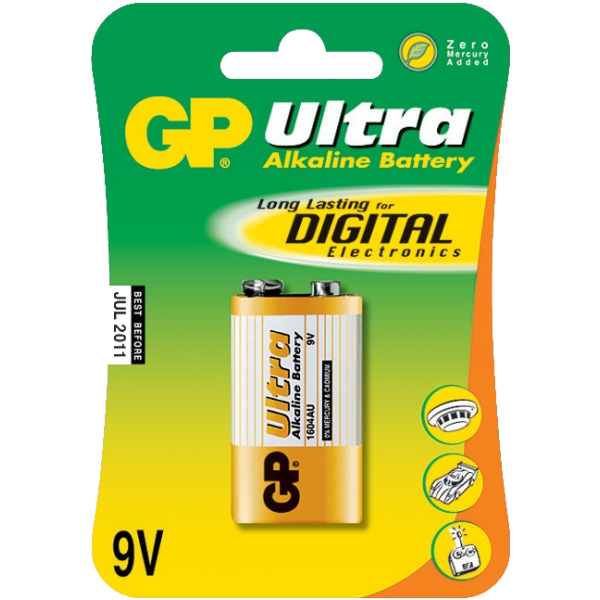 9V Ultra Alkalin Pil