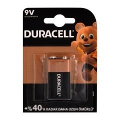 9V Duracell Alkalin Pil