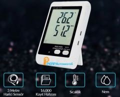 Loyka Sıcaklık ve Nem Kayıt Cihazı Datalogger
