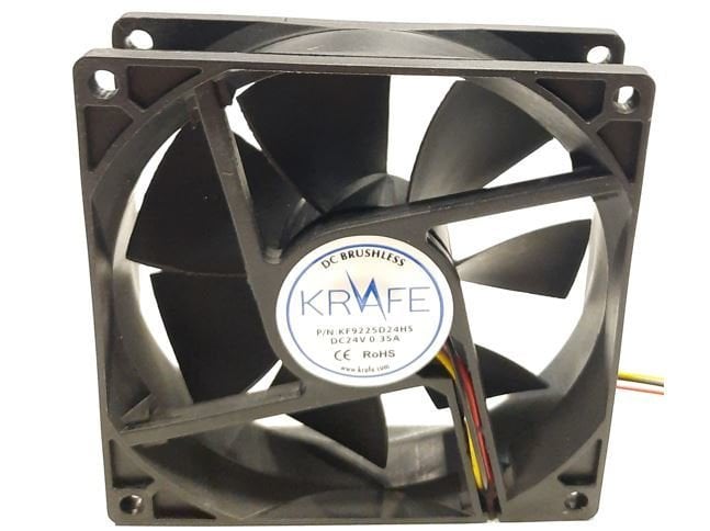 Krafe 92x92x25 24V DC 3 Kablolu Fan