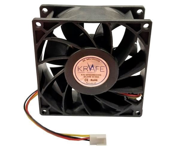 Krafe 92x92x38 24V DC 3 Kablolu Fan