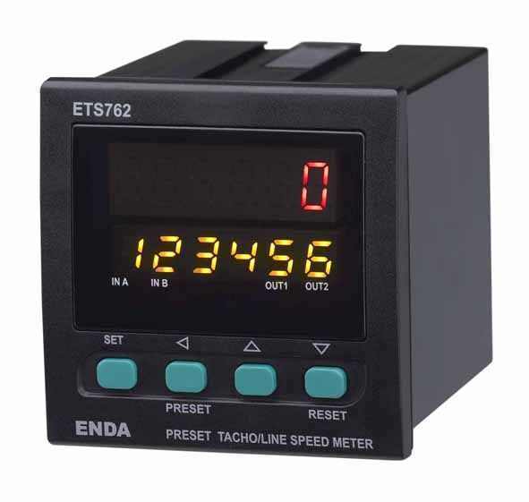 ETS762 24VAC Devir-Hız Ölçer 72x72