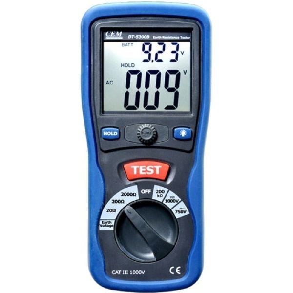 Cem DT-5300B Topraklama Direnci Ölçüm Cihazı Kalibrasyonlu