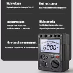 Cem DT-6605 5000V İzolasyon Direnci Test Cihazı