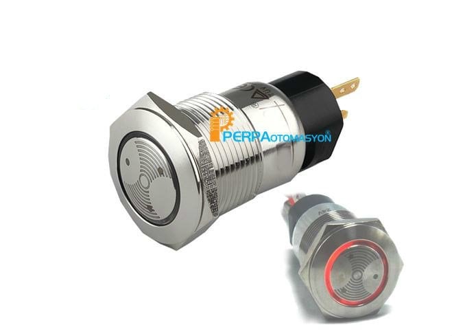 19mm 90dB 24V IP67 Metal Ledli Buzzer