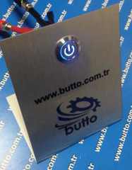 16 mm Power Işıklı Yaylı Metal Buton IP67