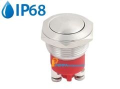 19mm IP68 Düz Kafa Metal Yaylı Buton