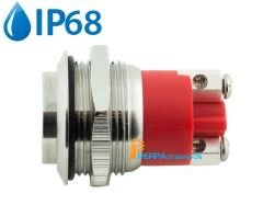 19mm IP68 Metal Yaylı Buton Çıkık Kafa