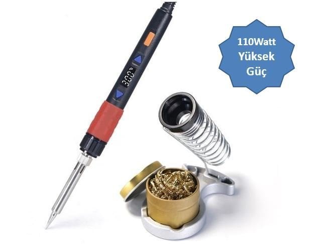 928D-III Led Ekran Isı Ayarlı 110W Kalem Havya