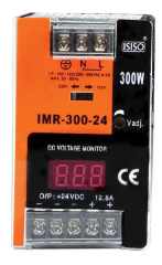 12VDC 25A 300W Dijital Göstergeli Ray Tipi Güç Kaynağı