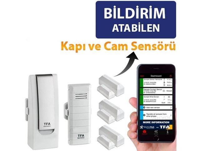 TFA WH3311 Kapı ve Pencere Sensörlü Akıllı Ev Takip Seti