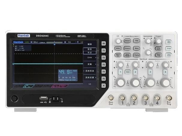 Hantek DSO4204C 200MHz 4Kanal Dijital Osiloskop ve Fonksiyon Jeneratörü
