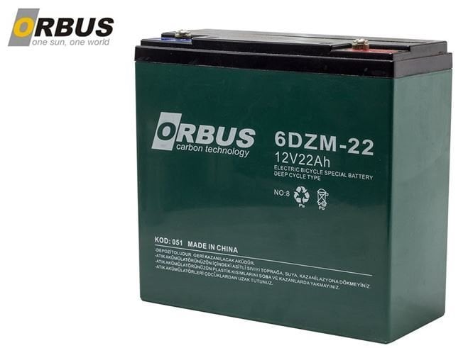 Orbus 12V 22Ah Elektrikli Bisiklet Aküsü