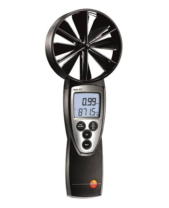 Testo 417 Rüzgar Ölçer Anemometre Rüzgar Hızı, Debi ve Sıcaklık Ölçer
