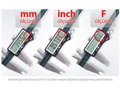 Dasqua 2310-7115 Ip54 0-300mm Dijital Kumpas