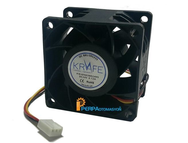 60x60x38 24V DC Kare Fan