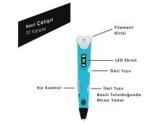 3DPen Baskı Kalemi - Full Set kamuflaj