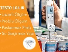 Testo 104-IR Lazerli ve Problu Gıda Termometresi