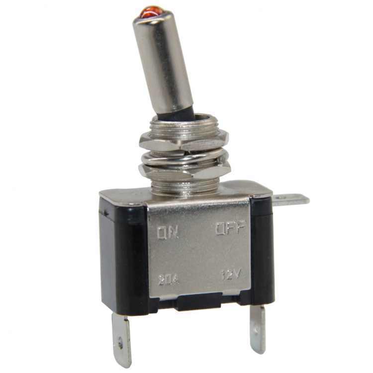 Toggle Switch ON-OFF Işıklı 12Volt DC 20Amper