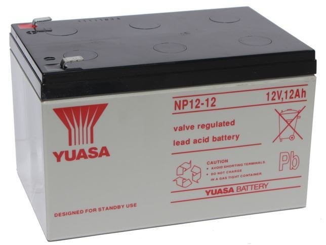 Yuasa 12V 12Ah Bakımsız Kuru Akü
