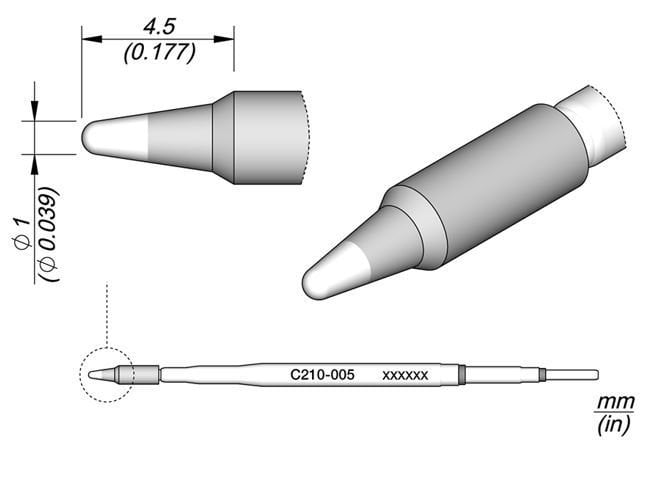 JBC C210-005 Lehimleme Havya Ucu