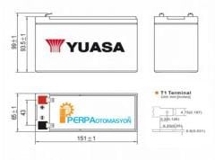 Yuasa NPW36-12 12V 7Ah Ups Tip Akü