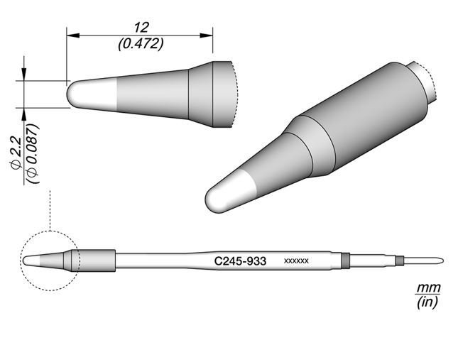 Jbc C245-933 Konik Tip Havya Ucu