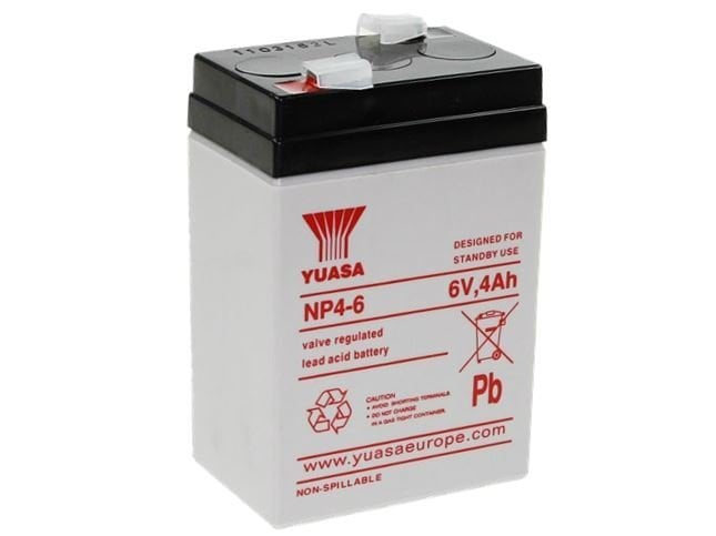 YUASA 6V 4Ah Bakımsız Kuru Akü